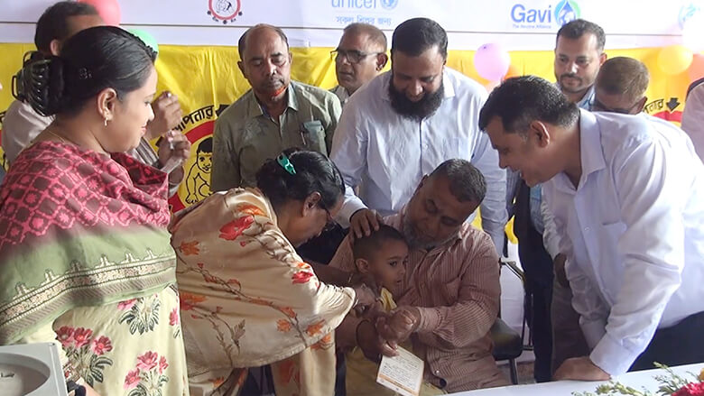 জামালপুরে হাম-রুবেলা টিকাদান ক্যাম্পেইন উদ্বোধন